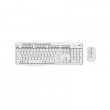 Kit mouse tastatura Logitech MK295, Wireless, Alb